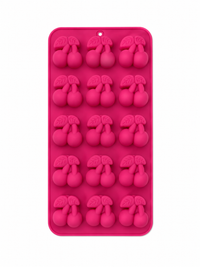 Woerdman Bakmat Chocolade Siliconen Kers - 12 Stuks