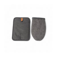 Woerdman Ovenwant en Pannenlap Set - Grijs