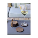 Kitchen Trend Onderzetters In Houder - Bruin