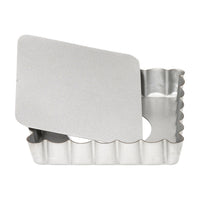 Patisse Silver Top Mini Quichevorm Vierkant Losse Bodem - 10 cm