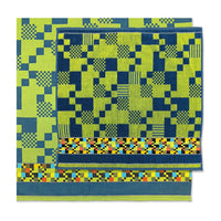 Mariëtte Wolbert Keukendoek - Soft Square Petrol