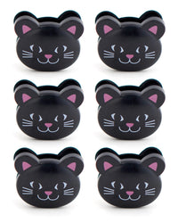 Kikkerland Bagclips Zwarte Kat - 6 stuks