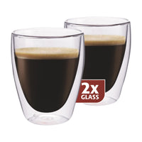 Maxxo Koffieglazen Dubbelwandig 2 stuks - 235 ml