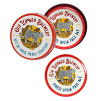 Rex Metalen Onderzetters 4-delig - Old Leopard Brewery