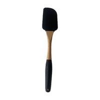 Slowtime Siliconen Pannenlikker Recht Zwart/Hout - 27 cm