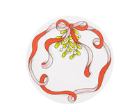 Blond Amsterdam Kerst Gebaksbord Strik - 18 cm