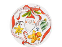 Blond Amsterdam Kerst Ontbijtbord Strik - 22 cm