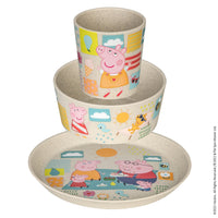 Koziol Connect Peppa Pig Kinderservies 3-delig - Zand
