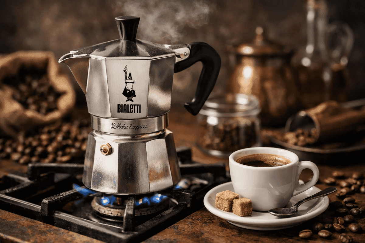 Hoe werkt een percolator? Zo zet je koffie met een Bialetti