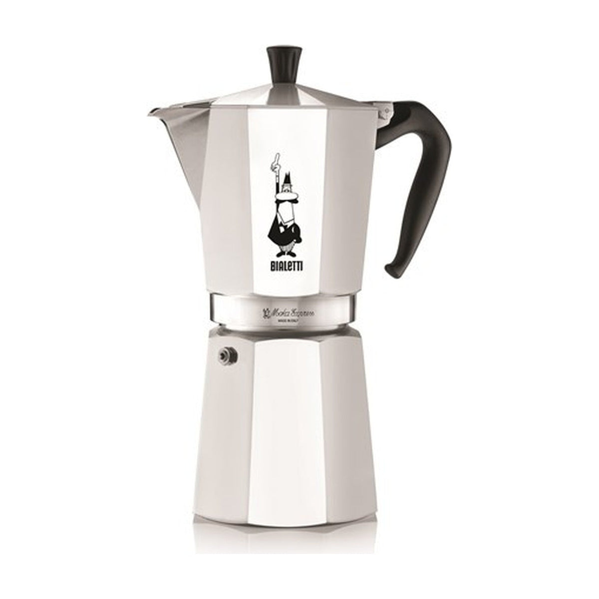 Bialetti Moka Express Percolator - 12 Kops op witte achtergrond