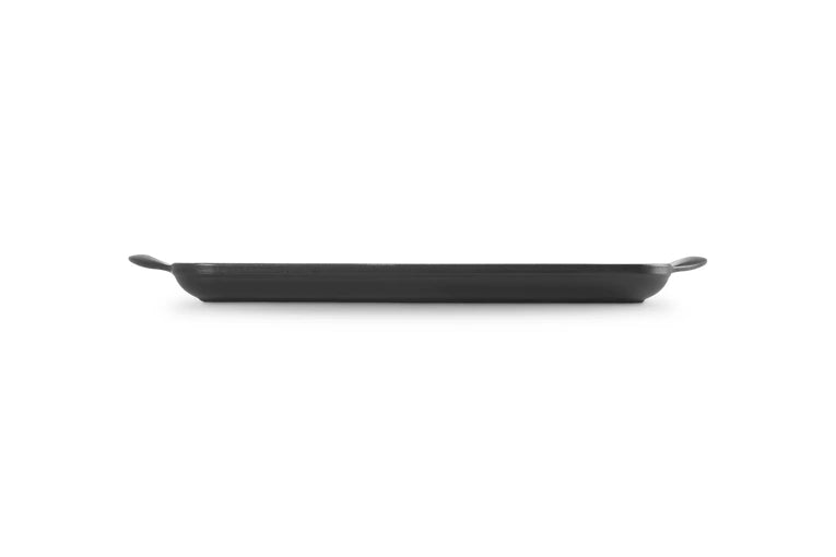 Le Creuset Grill Gietijzer Rechthoek Mat Zwart - 32 cm