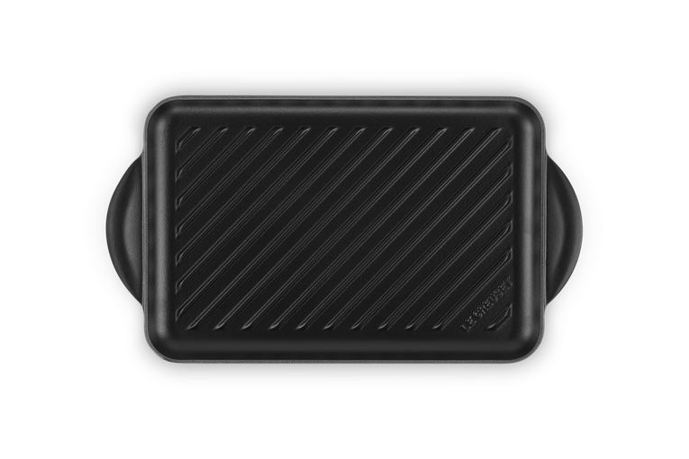 Le Creuset Grill Gietijzer Rechthoek Mat Zwart - 32 cm
