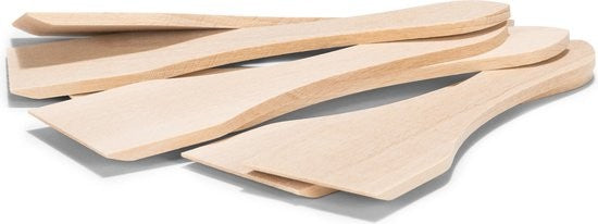 Patisse Gourmetspatels Hout 6-delig op witte achtergrond