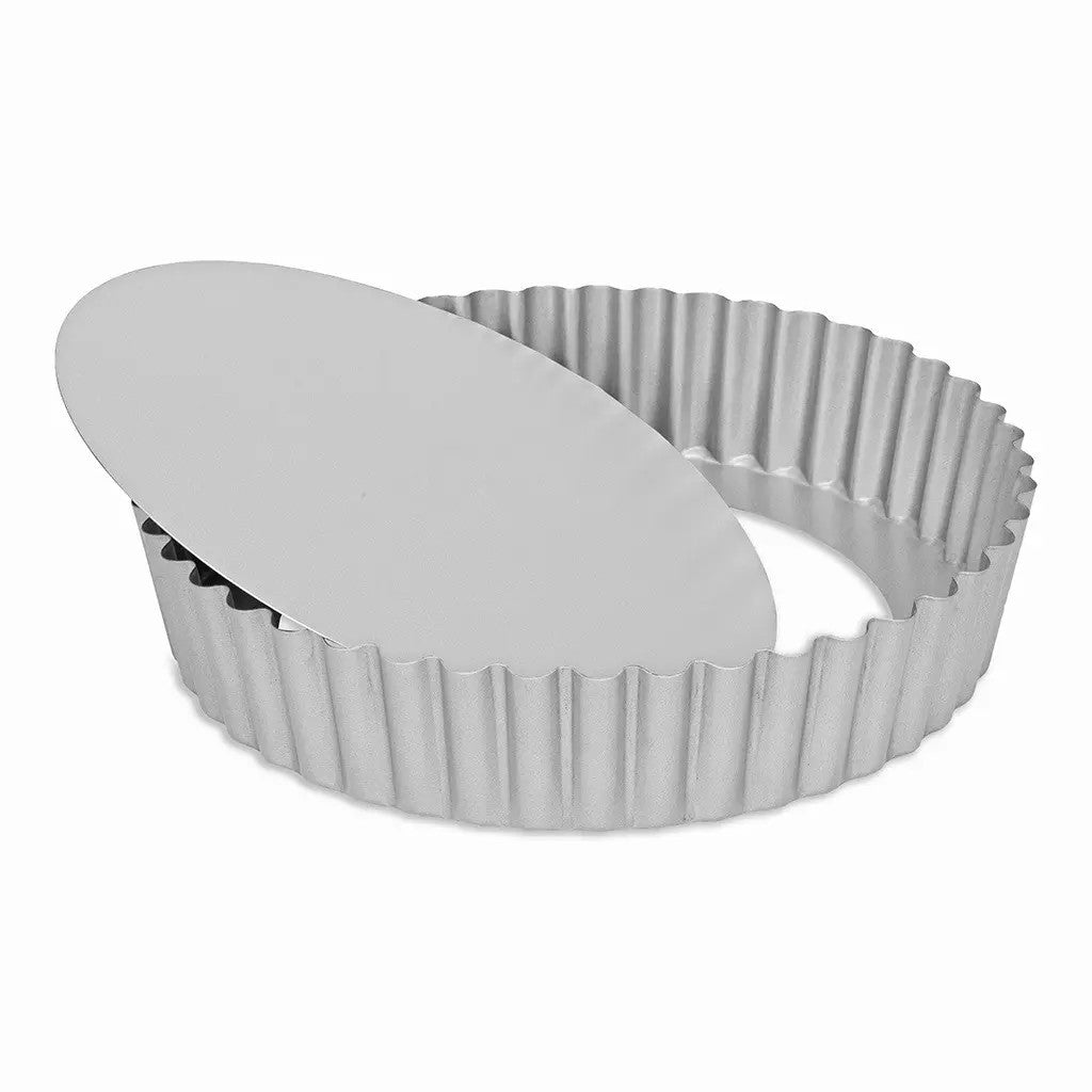 Patisse Quichevorm met Losse Bodem en Hoge Rand - 25 cm op witte achtergrond