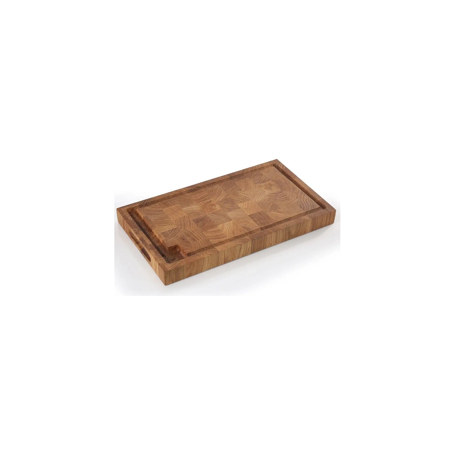 Zassenhaus Hakblok Eikenhout - 45 x 25 x 4 cm op witte achtergrond