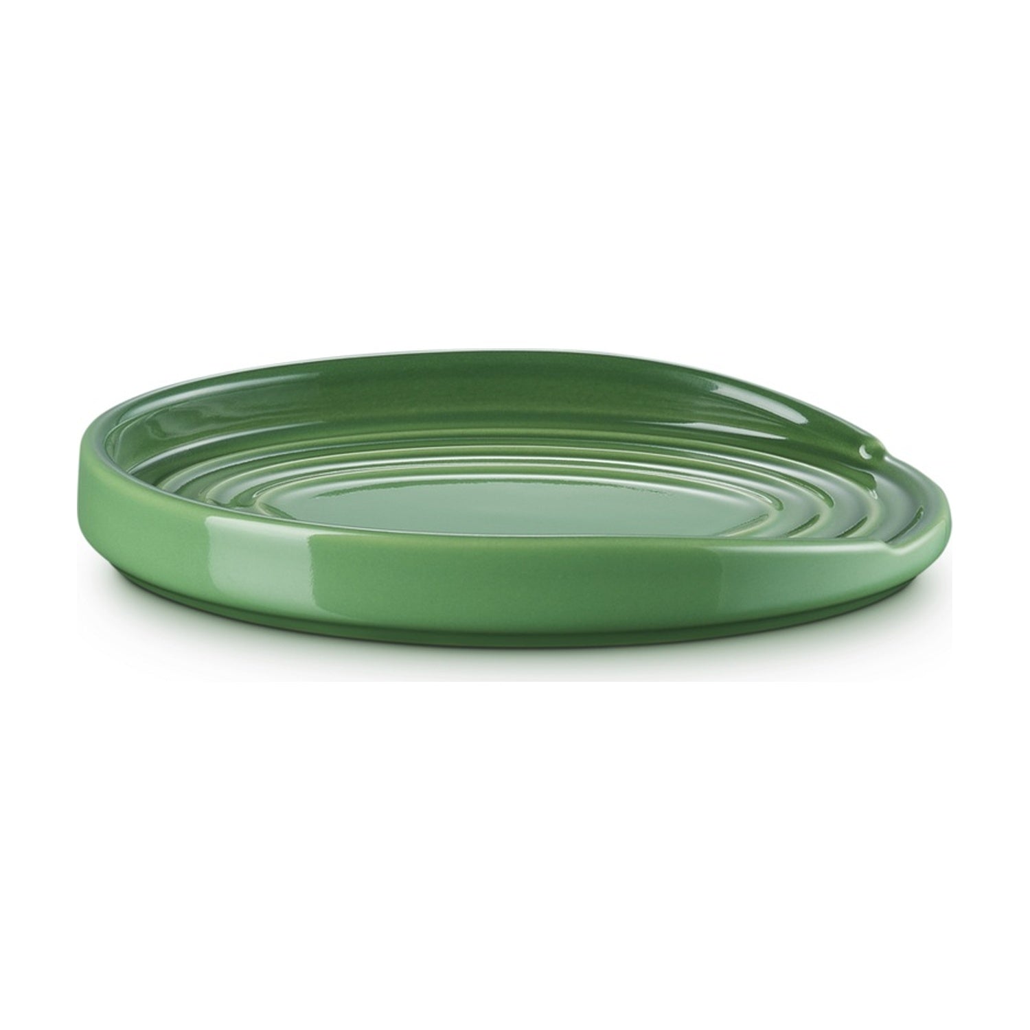 Le Creuset Lepelhouder Ovaal Bamboo - 15 cm op witte achtergrond