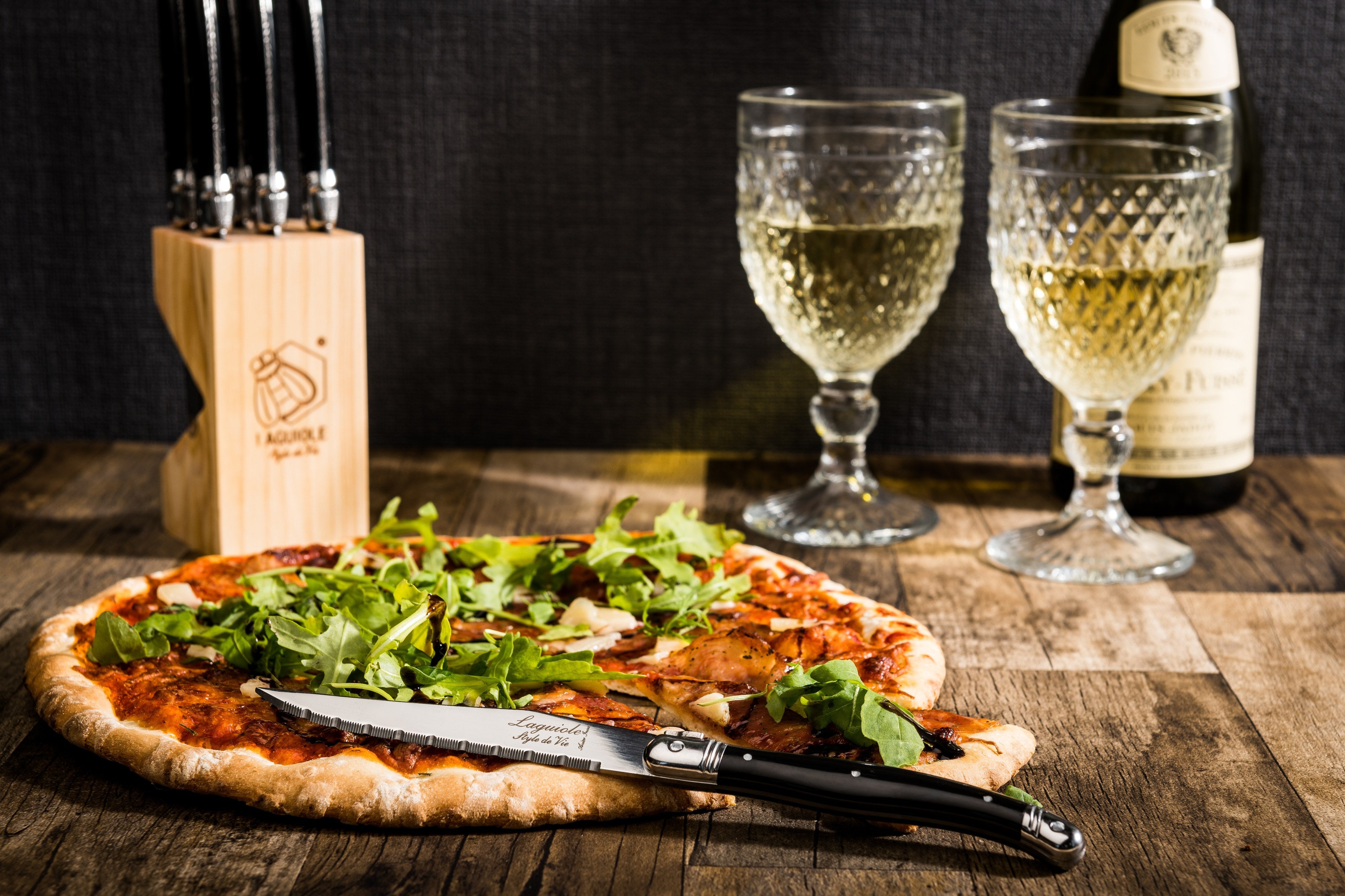 Laguiole Style de Vie Premium Line Steakmessen 6-delig - Zwart