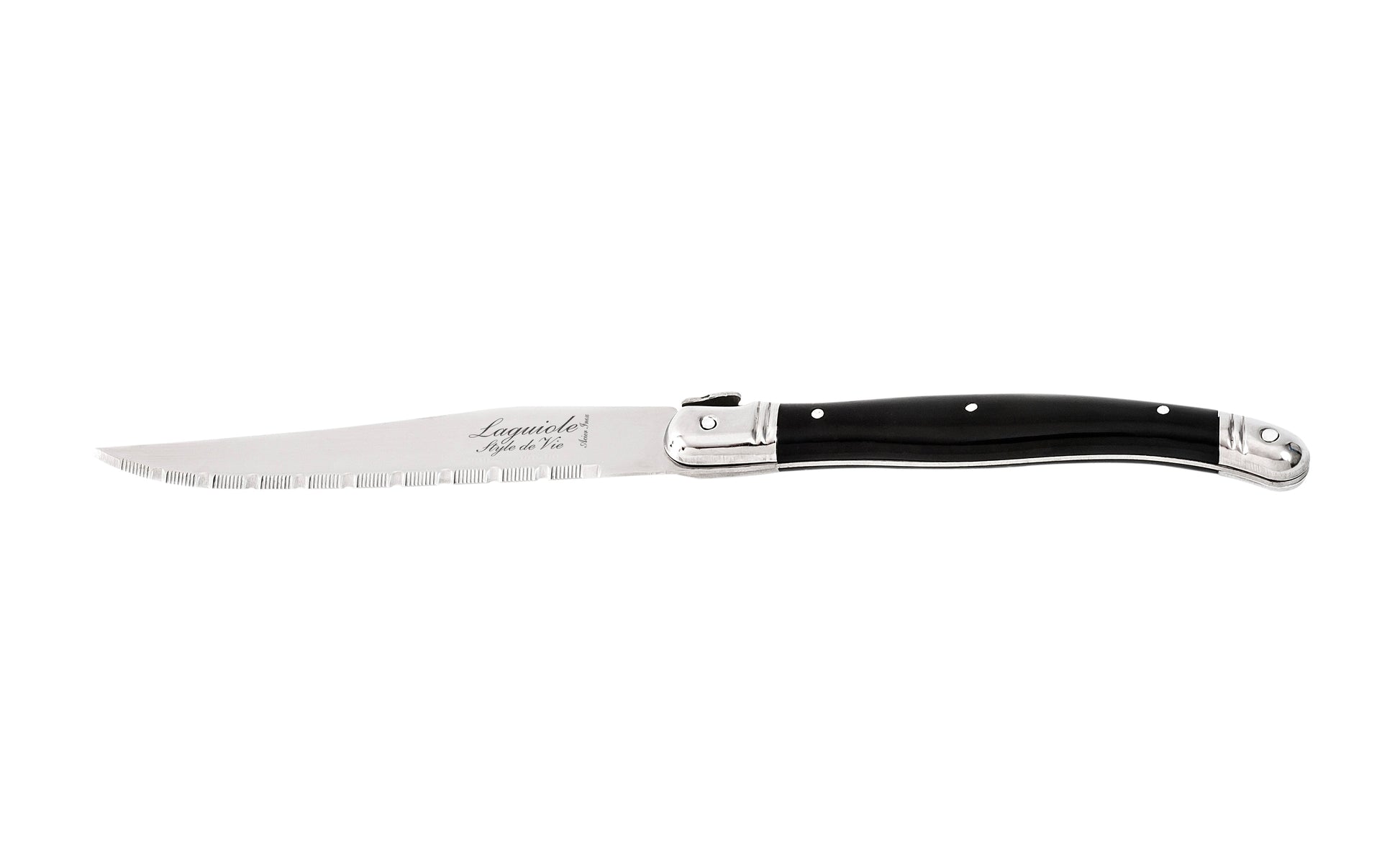 Laguiole Style de Vie Premium Line Steakmessen 6-delig - Zwart