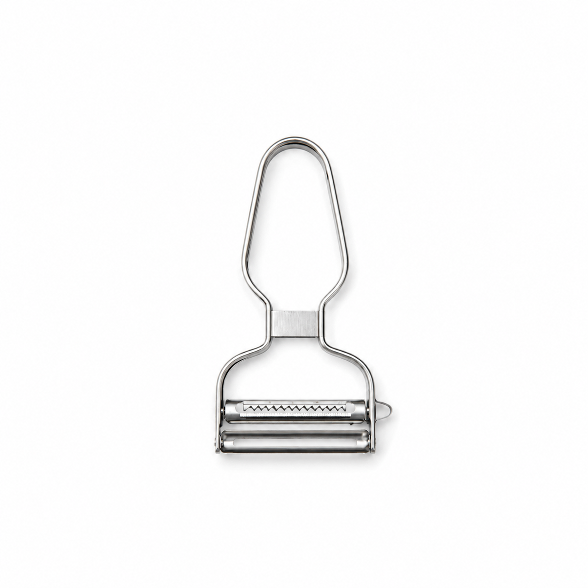Woerdman Julienne- en Dunschiller RVS - 13,5 cm op witte achtergrond