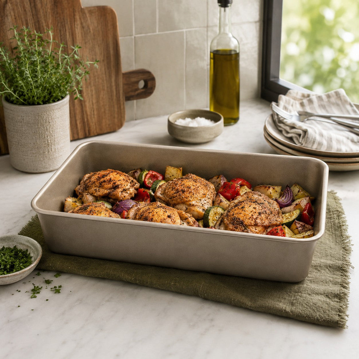 Woerdman Braadslede Suncity Goud - 40 x 28 cm - detailfoto