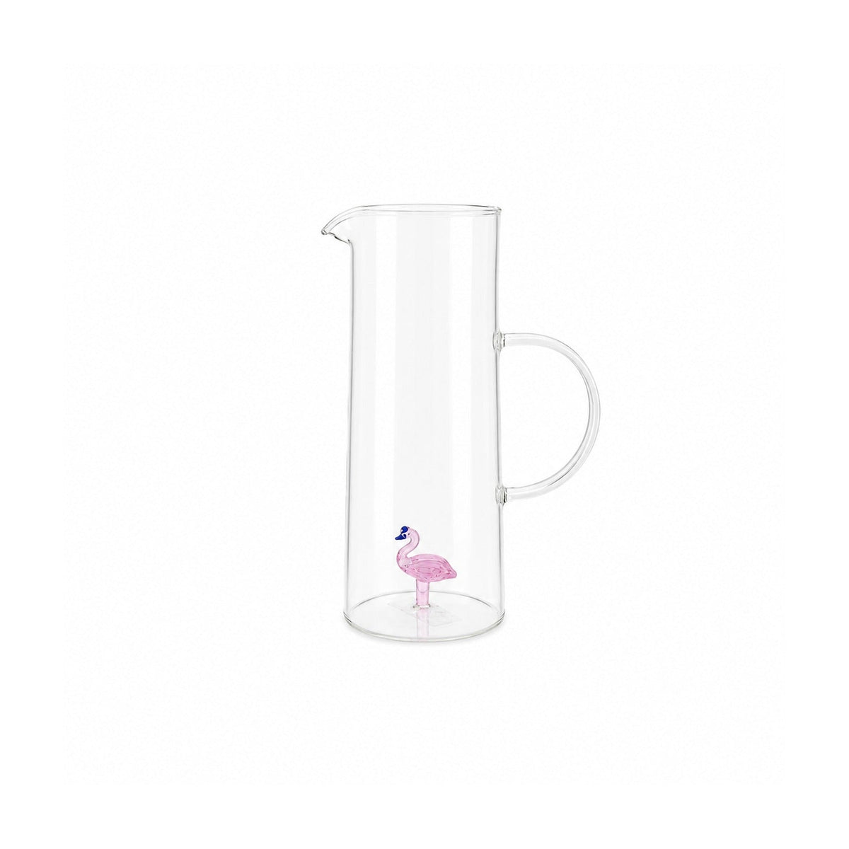 Woerdman Karaf 1300 ml - Flamingo op witte achtergrond