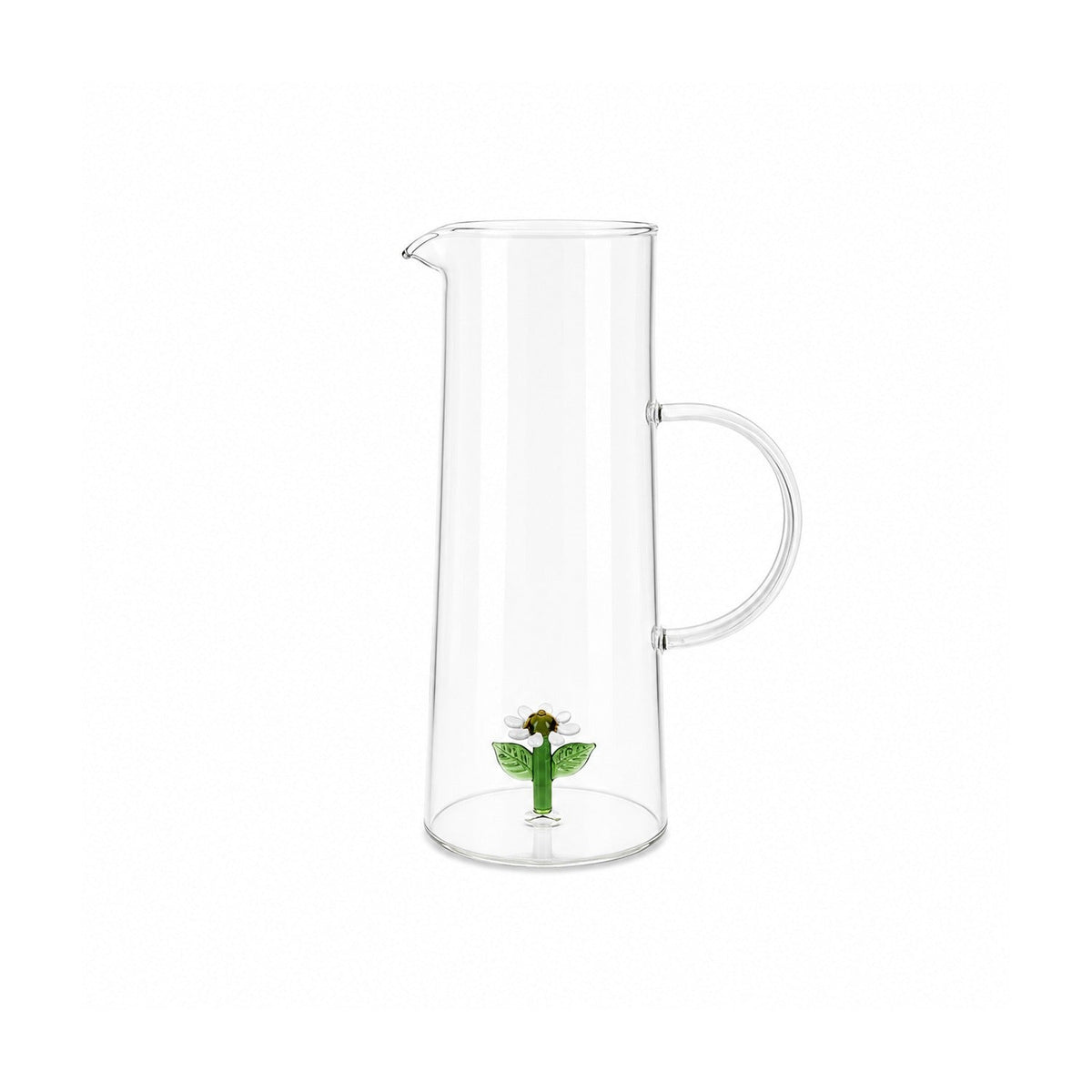 Woerdman Karaf 1300 ml - Bloem op witte achtergrond