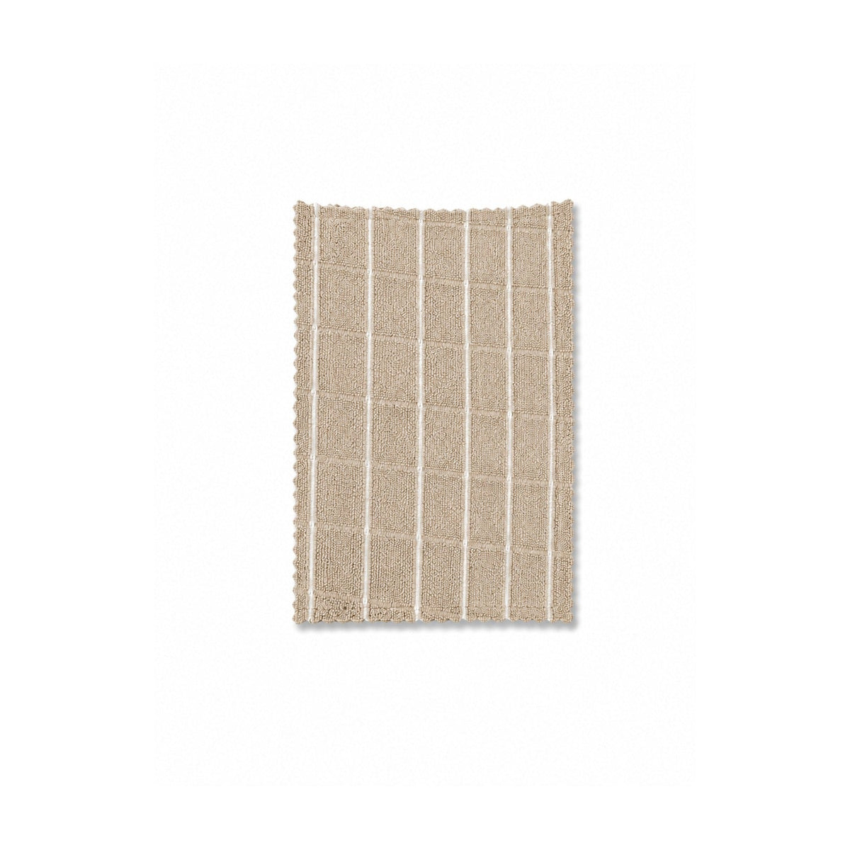 Woerdman Vaatdoekje Microvezel - Beige/Wit op witte achtergrond