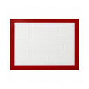 Woerdman Bakmat Siliconen Wit/Rood - 40 x 30 cm