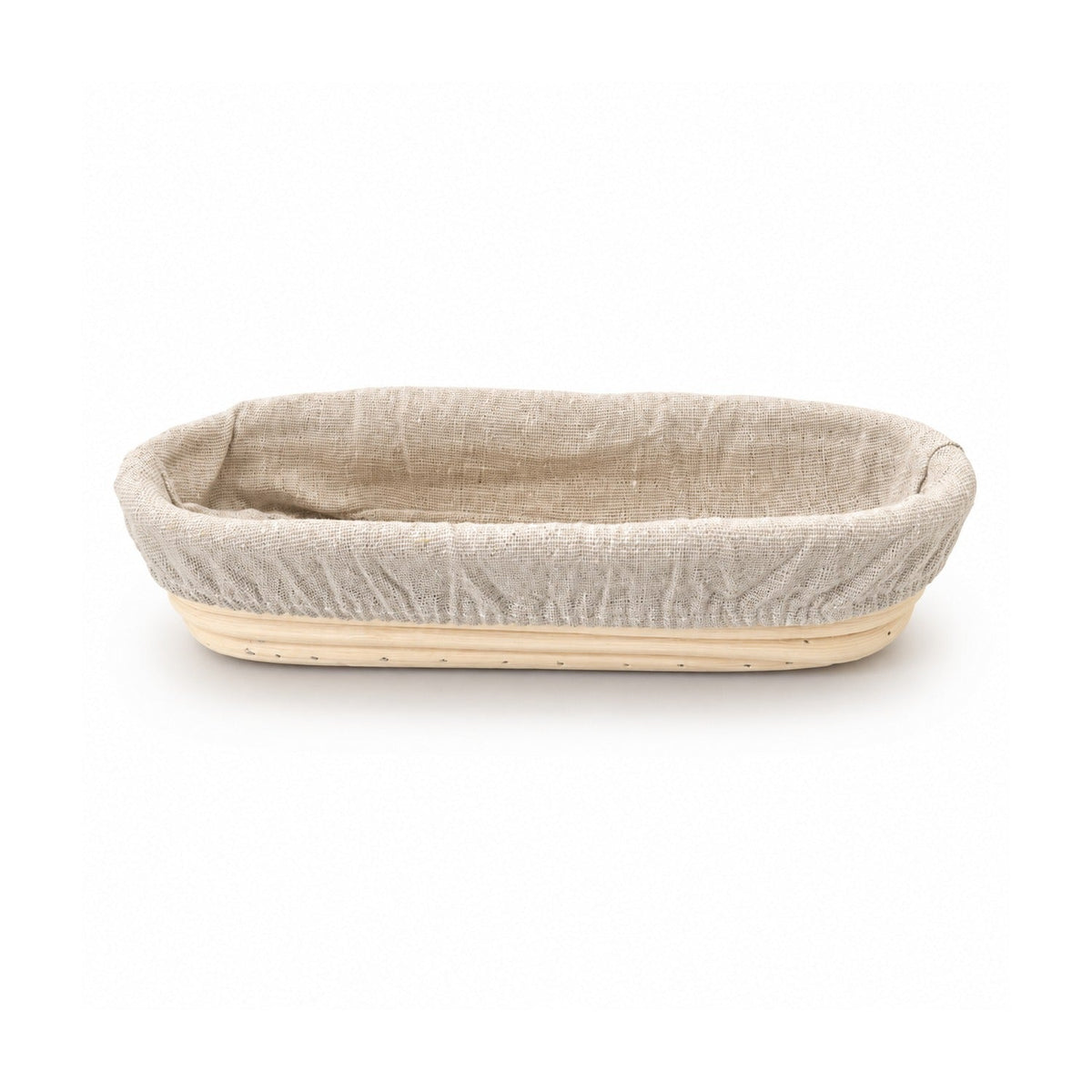 Woerdman Rijsmandje Banquette met Inleg Ovaal - 24 x 9 cm op witte achtergrond