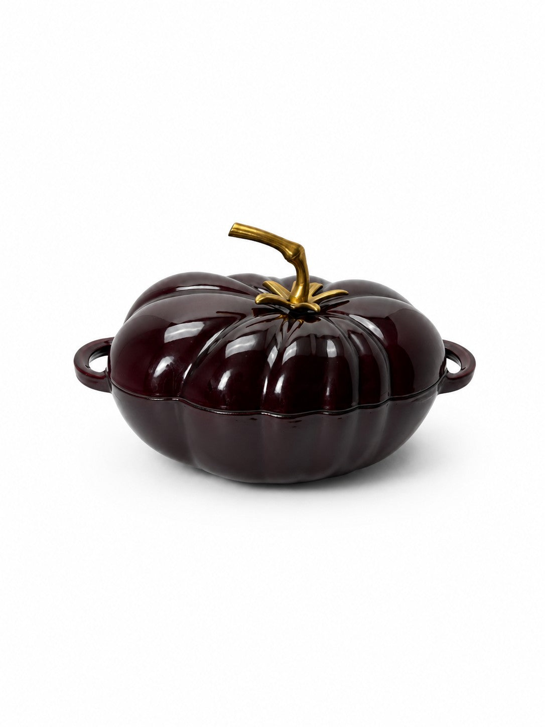 Woerdman Braadpan Tomaat Gietijzer Ovaal Bordeauxrood - 28 cm - detailfoto