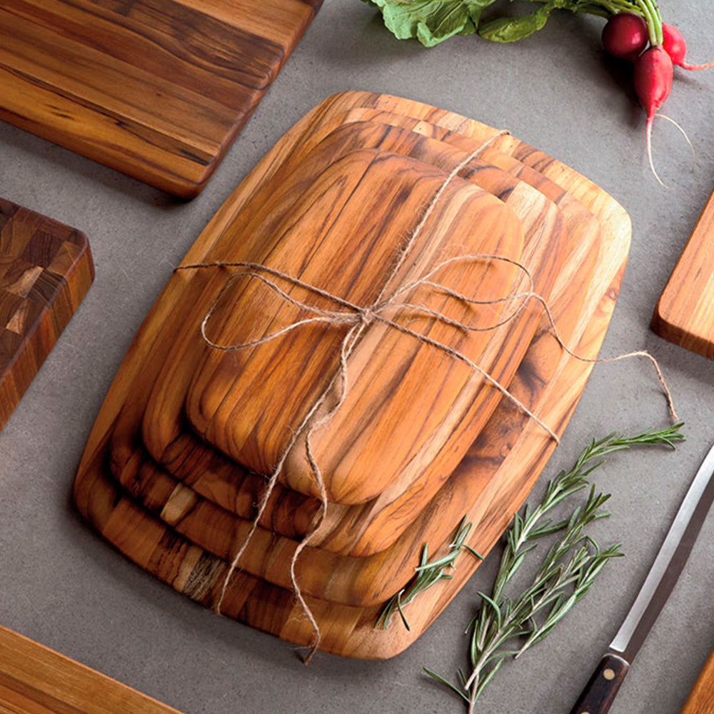 Teakhaus Snijplank Elegant - 42 x 28 x 1,4 cm