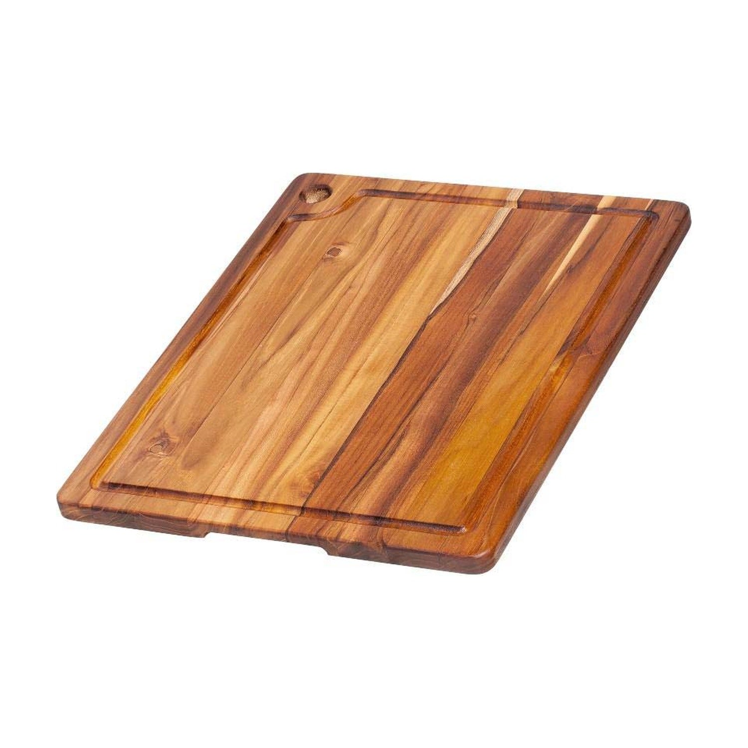 Teakhaus Snijplank met Sapgeul - 46 x 35,5 x 1,9 cm op witte achtergrond