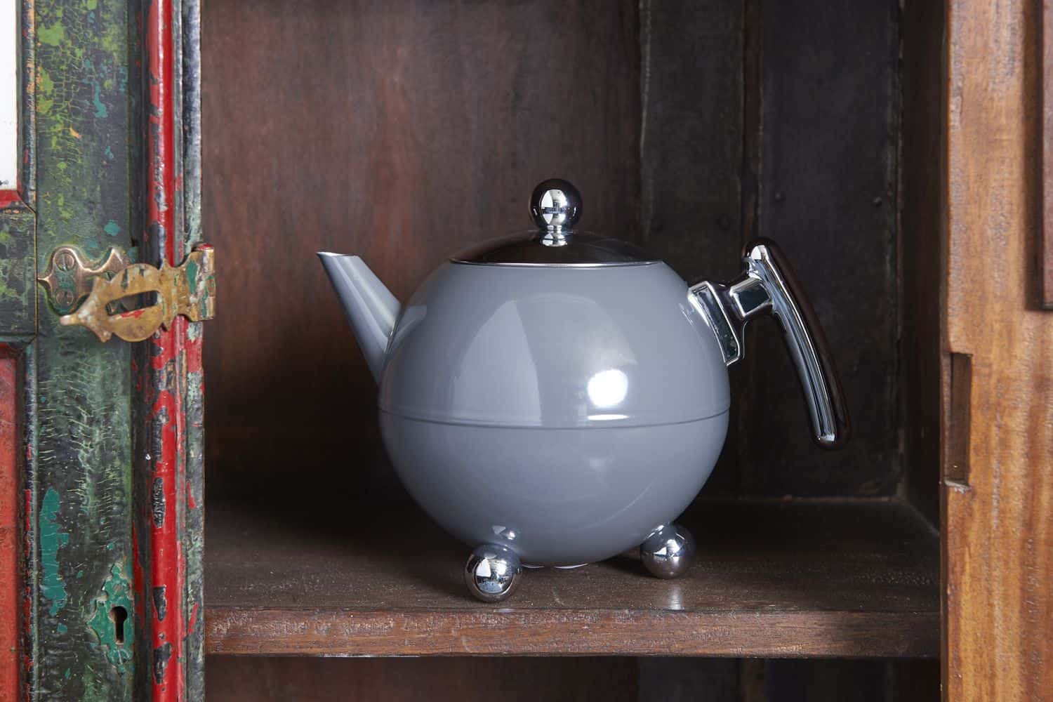 Bredemeijer Duet Bella Ronde Theepot Cool Grey - 1,2 liter, sfeerbeeld
