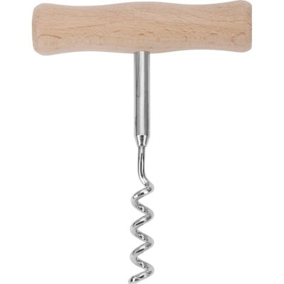 Westmark Woody Kurkentrekker, los product met houten handvat en spiraalvormige metalen schroef