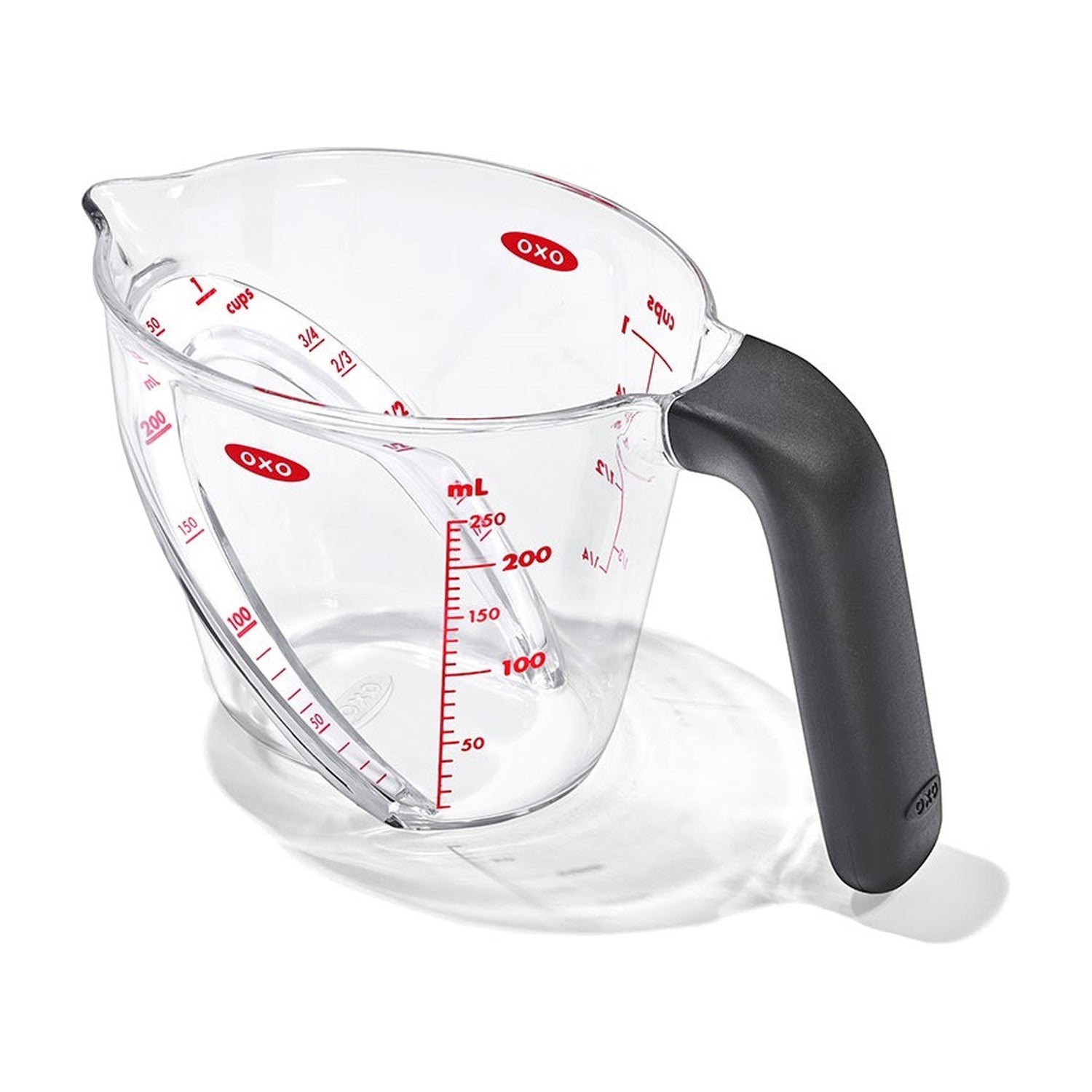 OXO maatkan 250 ml schuine hoek transparant plastic