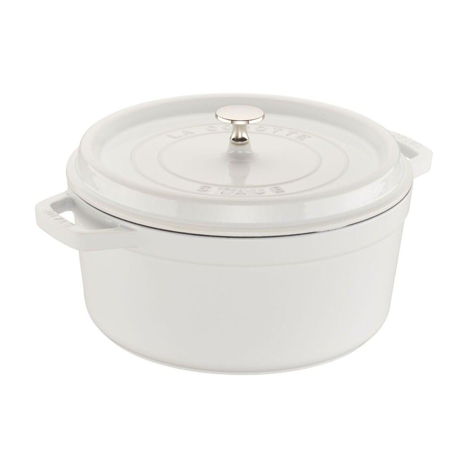 Staub Braadpan Wit - 26 cm op witte achtergrond