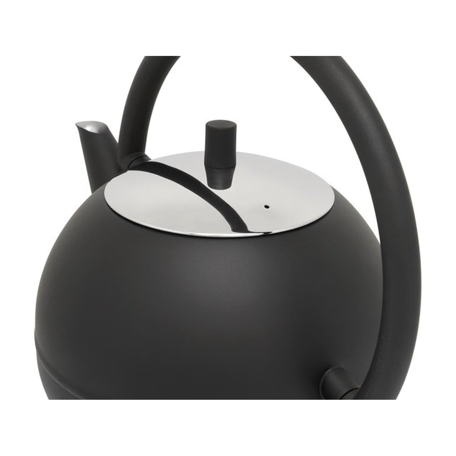 Bredemeijer Duet Design Saturn Theepot Mat Zwart - 1,2 liter op witte achtergrond