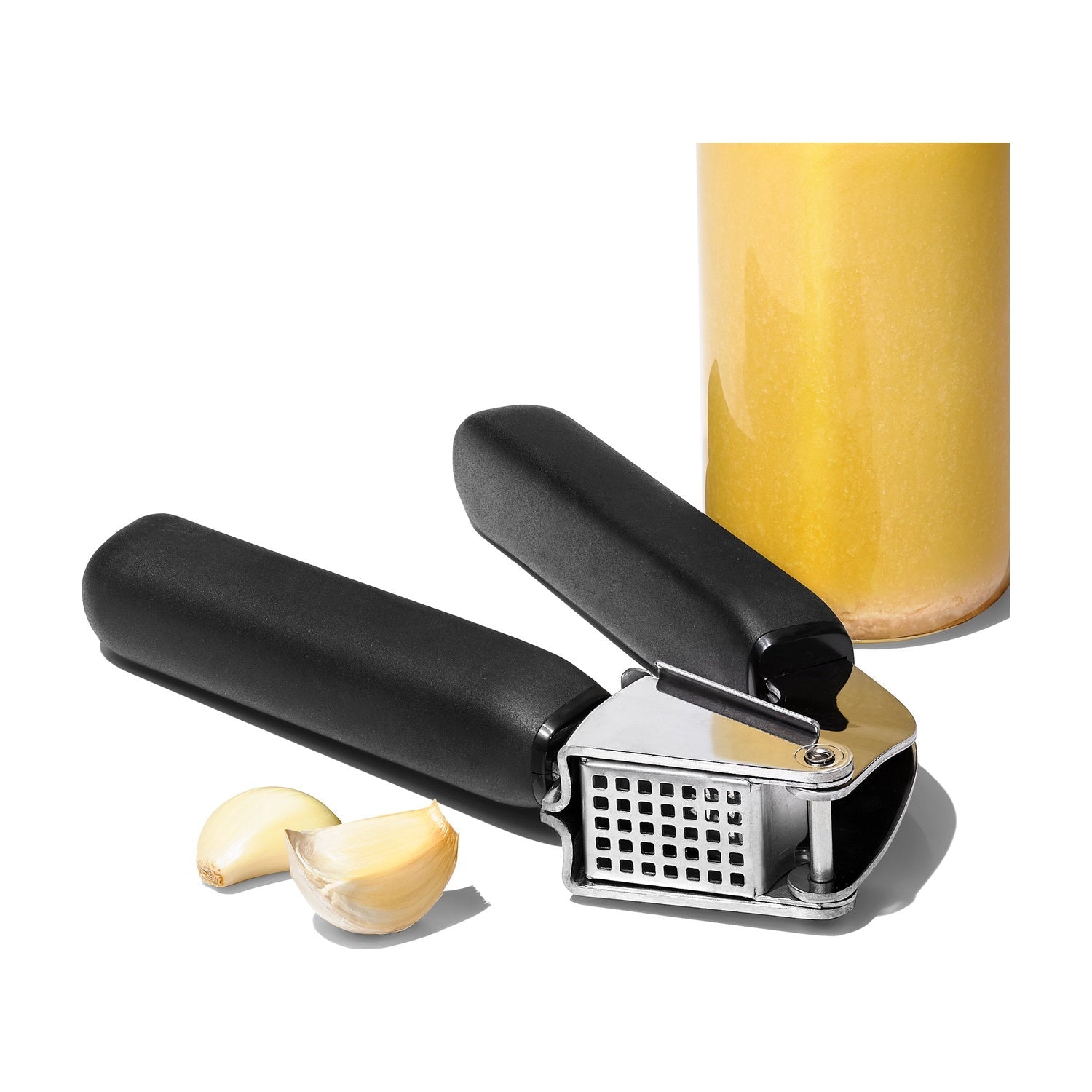 OXO knoflookpers RVS knoflookteen plaatsen