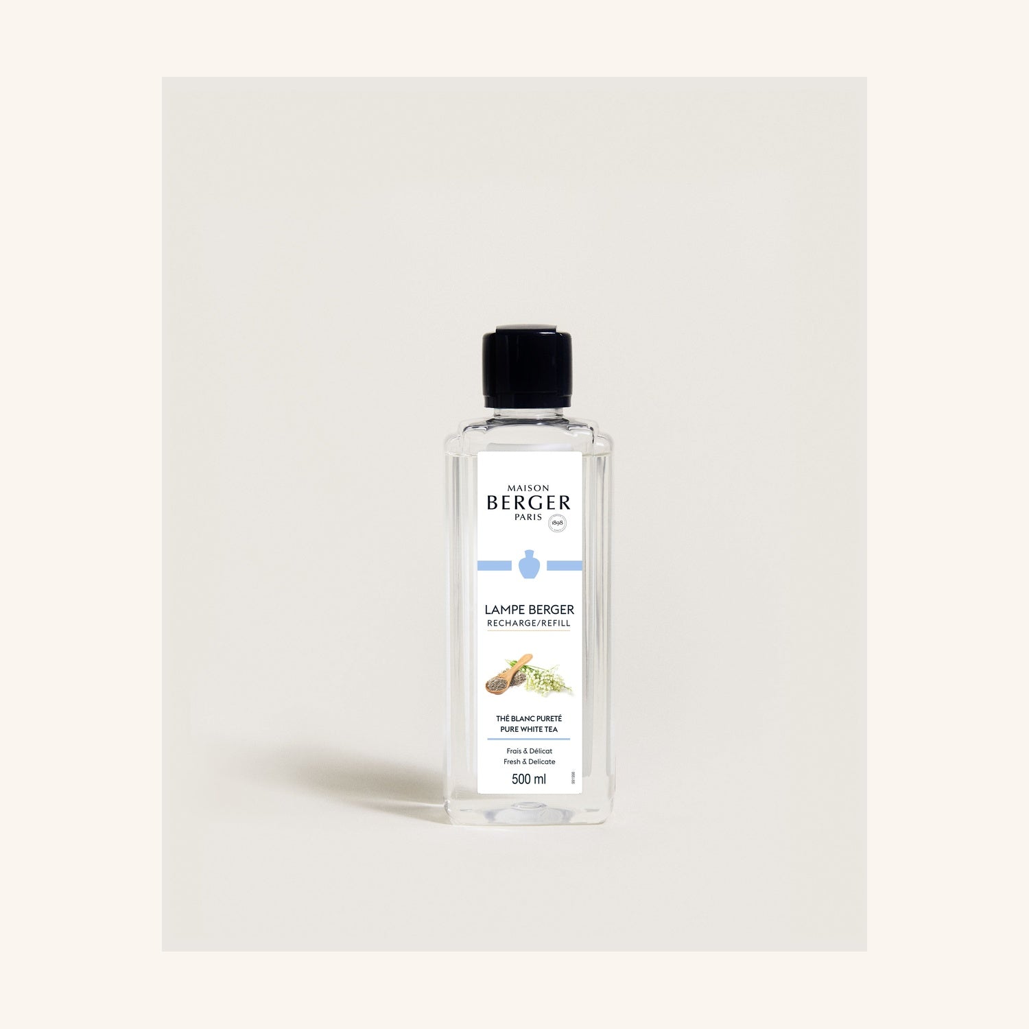 Lampe Berger Huisparfum Pure white tea - 500 ml op witte achtergrond