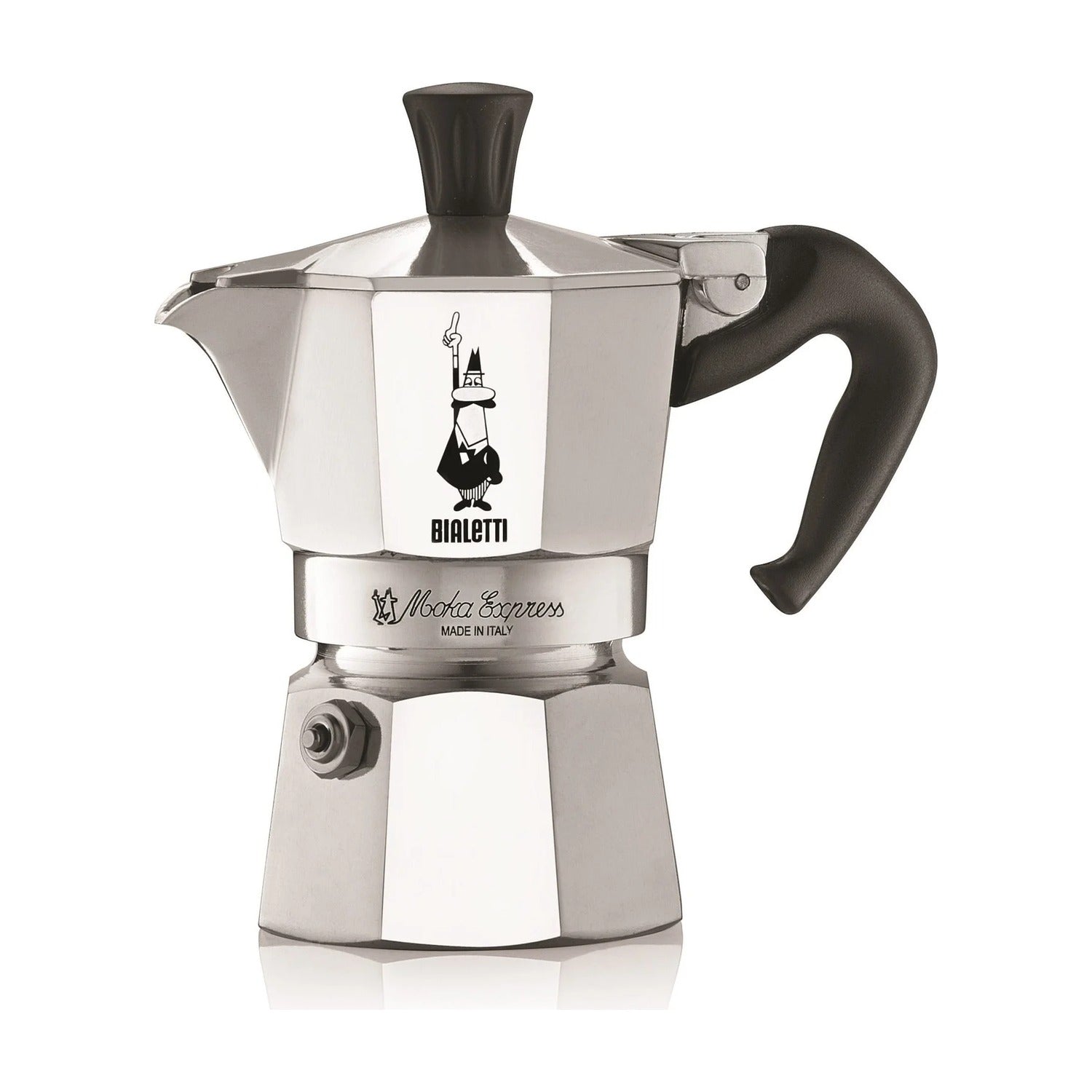 Bialetti Moka Express Percolator - 1 Kops op witte achtergrond