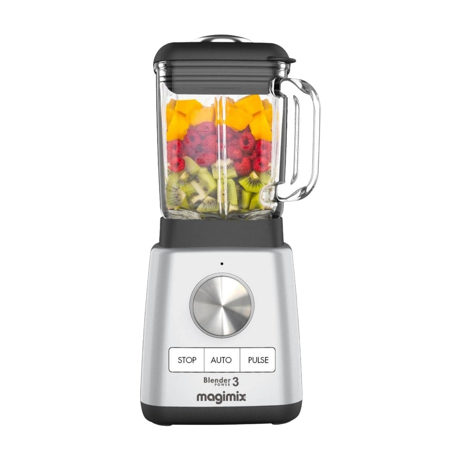 MagiMix Powerblender - Chroom op witte achtergrond