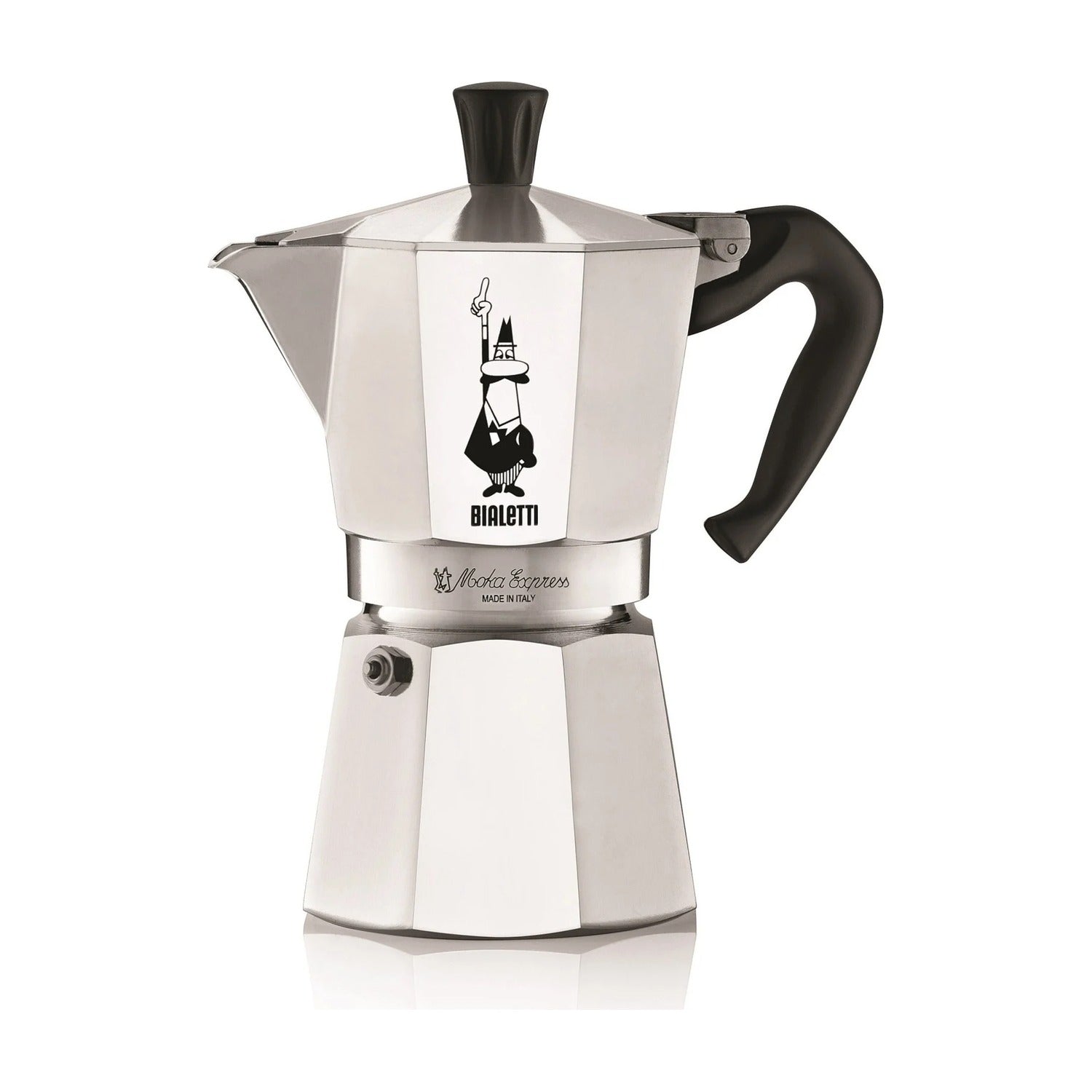 Bialetti Moka Express Percolator - 4 Kops op witte achtergrond
