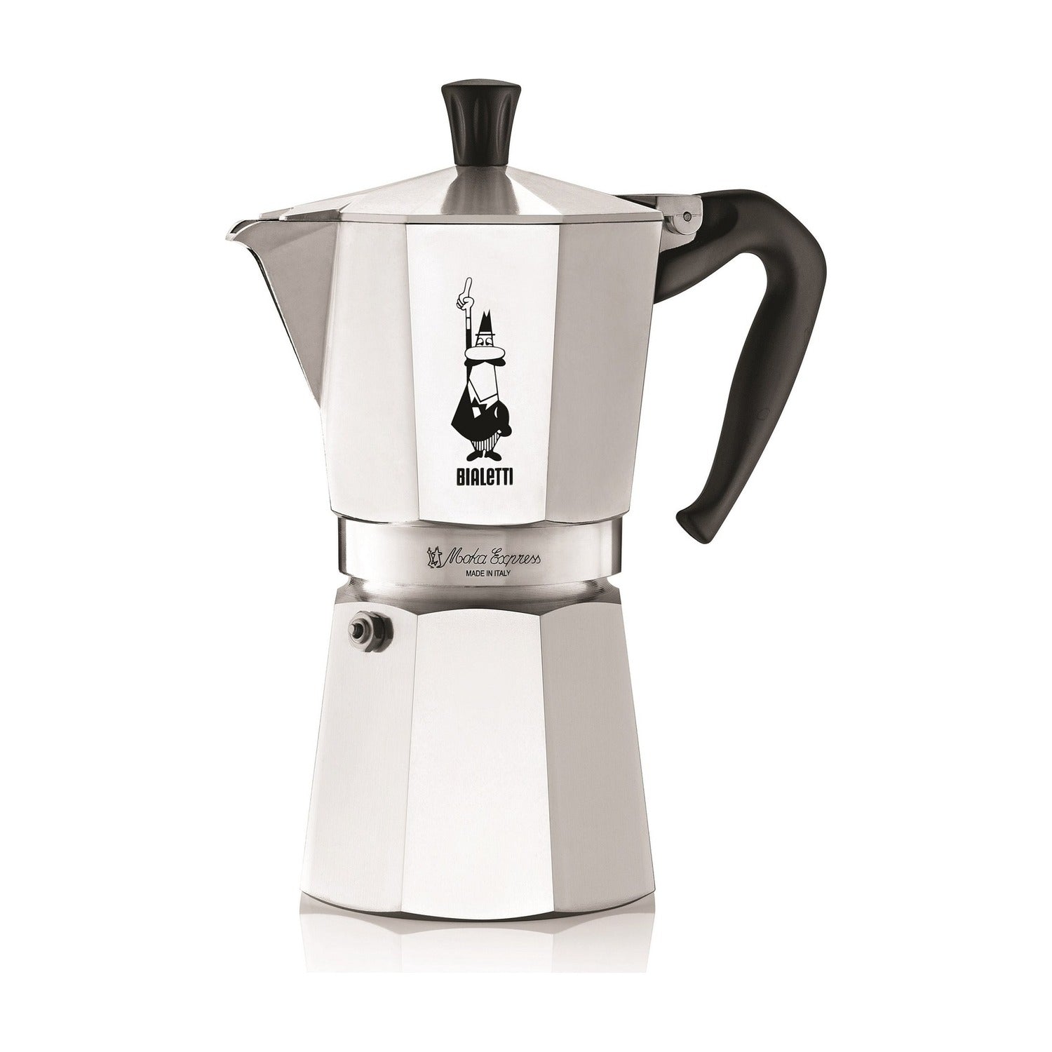 Bialetti Moka Express Percolator - 9 Kops op witte achtergrond