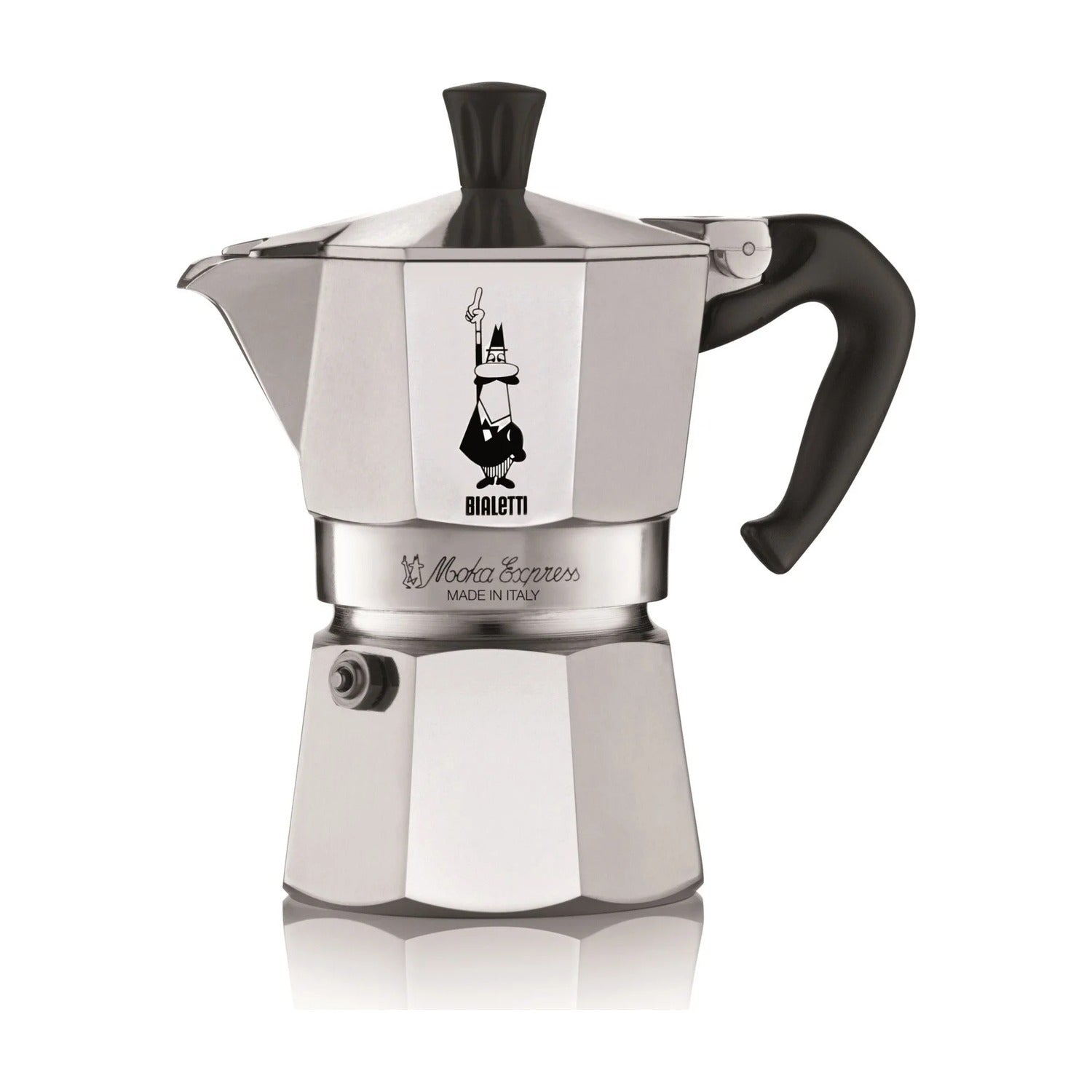 Bialetti Moka Express Percolator - 2 Kops op witte achtergrond