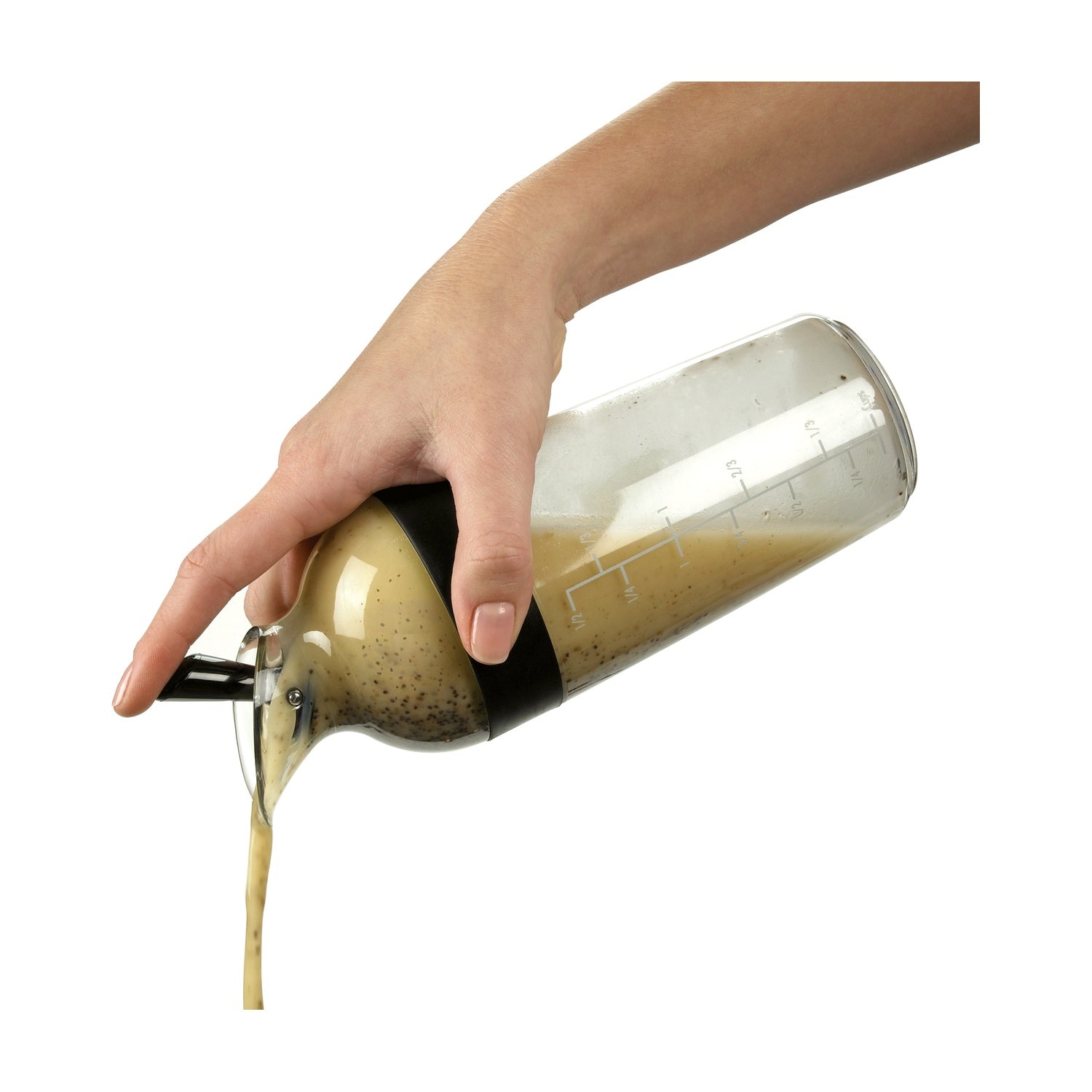 OXO Good Grips Salade Dressing Shaker op witte achtergrond