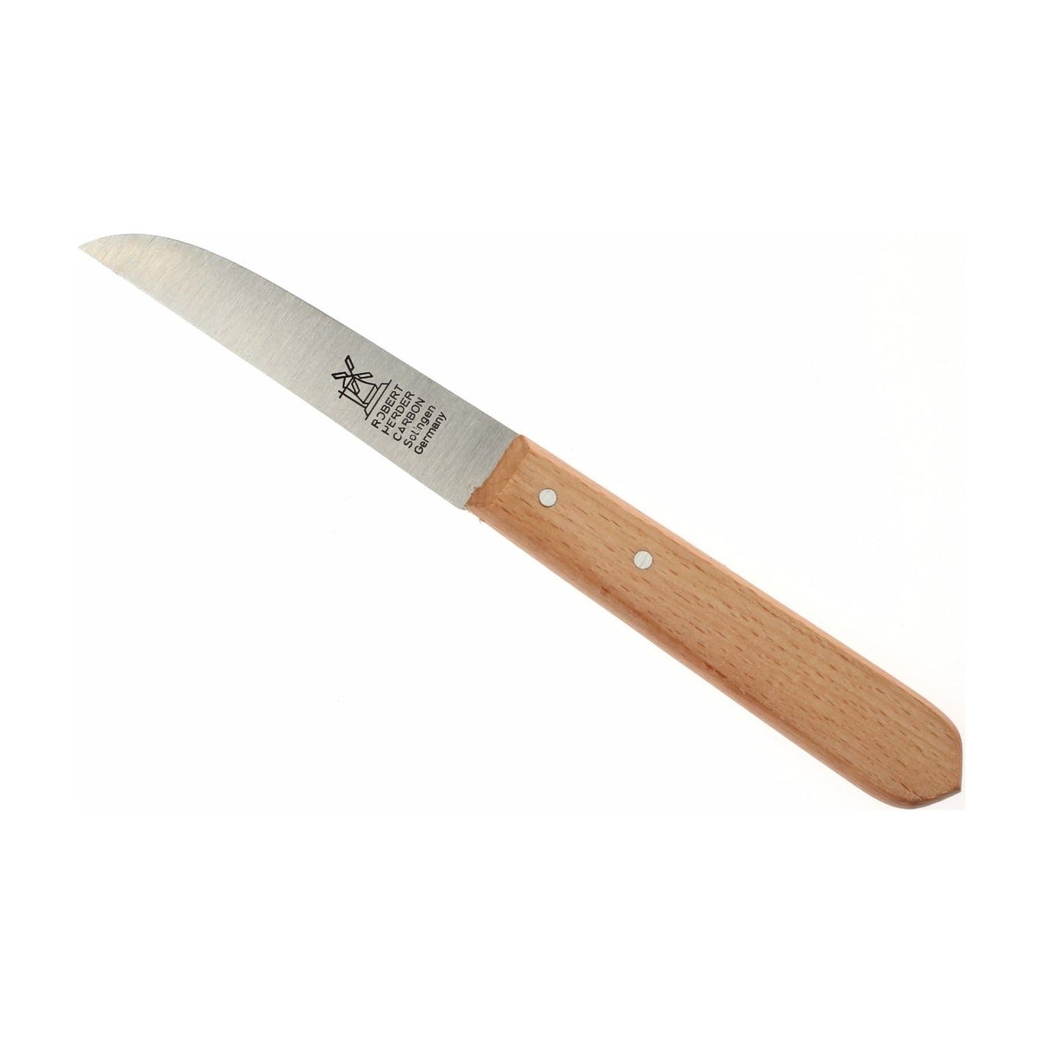 Robert Herder Molenmes Roestbaar Hout - 85 mm op witte achtergrond