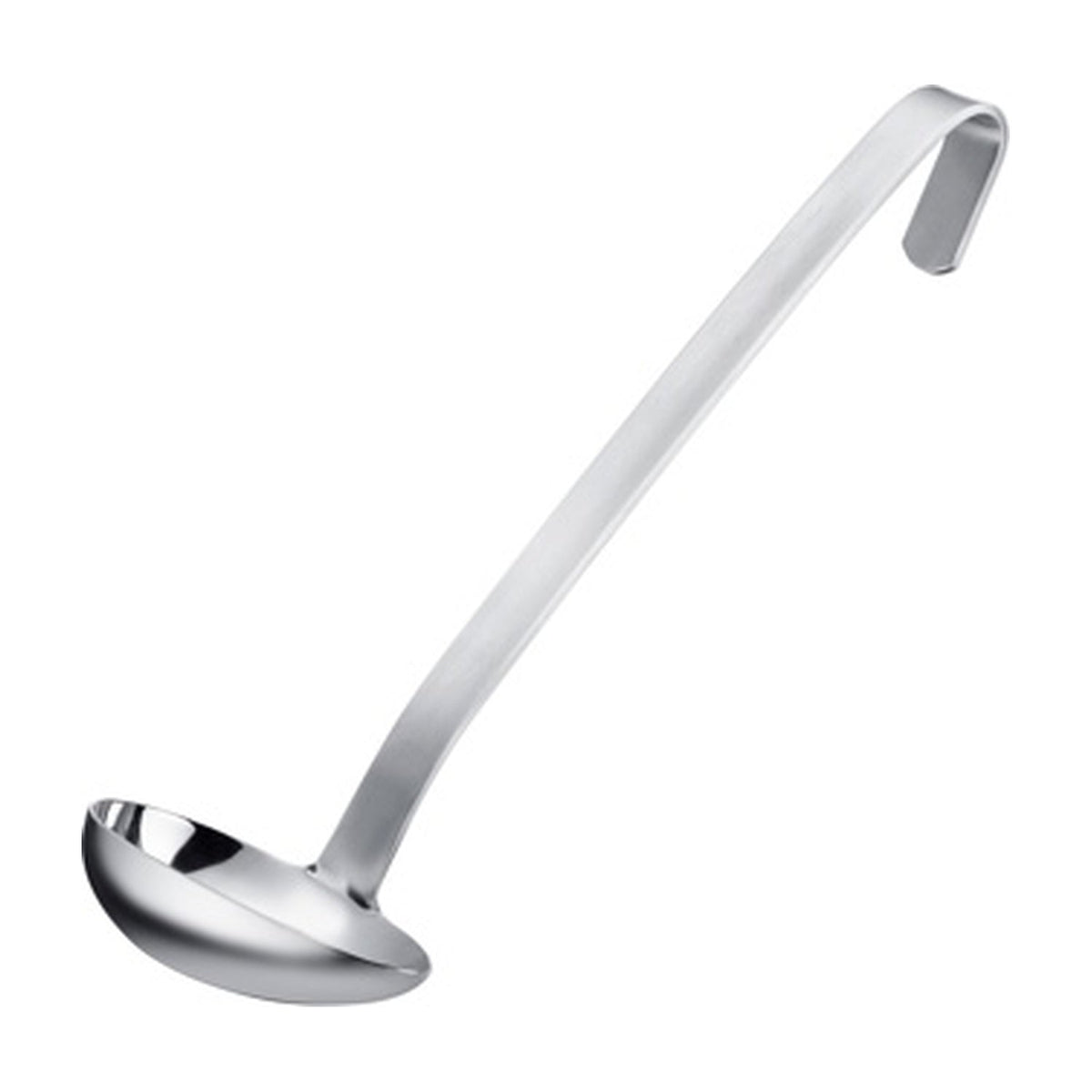 Westmark Sauslepel Pro met Schenktuit, zilver, RVS lepel met schenktuit en ophanghaak aan het handvat
