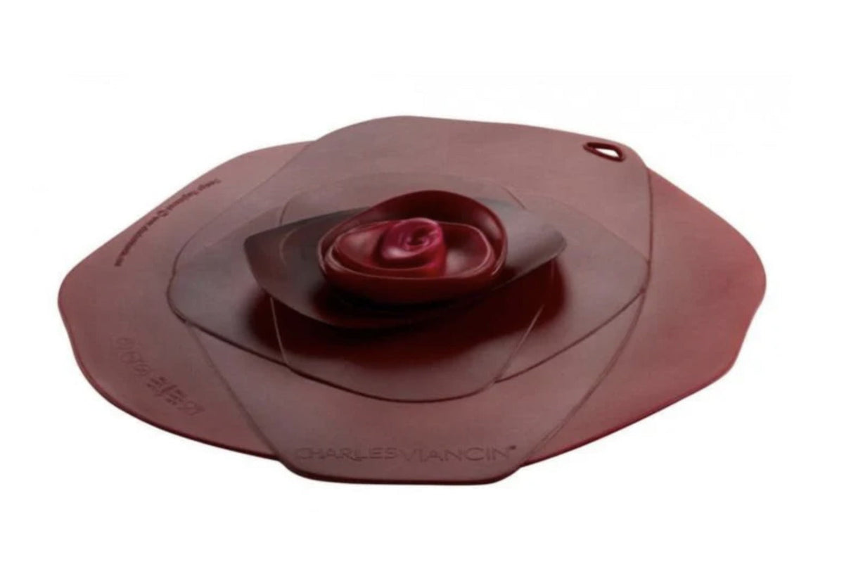 Charles Viancin Vershouddeksel Rose Bordeaux - 23 cm op witte achtergrond