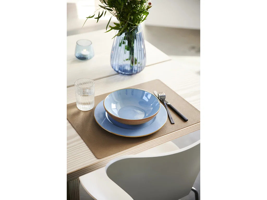 Bitz Leatherlook Placemats 4 stuks - Zwart/Bruin