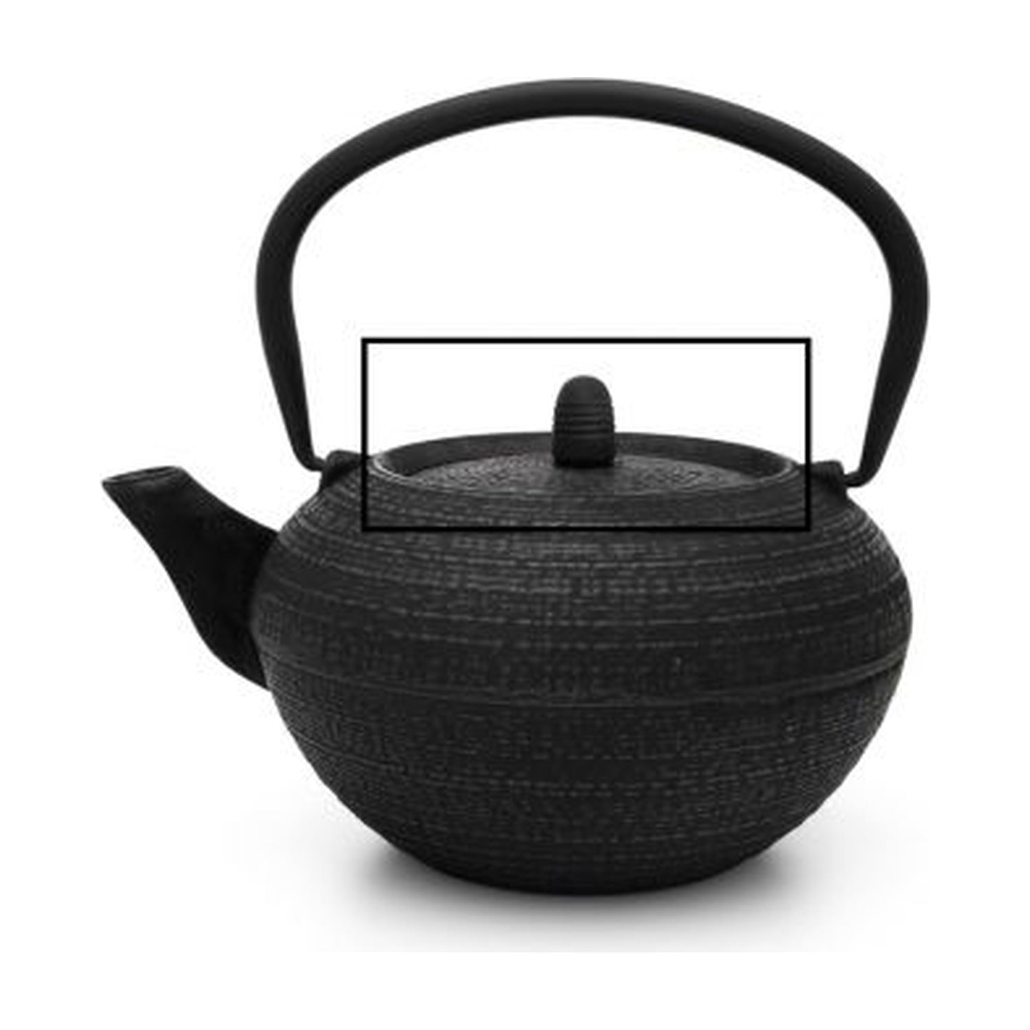 Bredemeijer Theepot Gietijzer Tibet Zwart - 1,2 liter op witte achtergrond